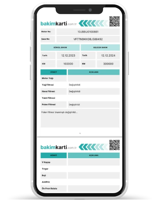 Araç bakım takip programı özellikleri